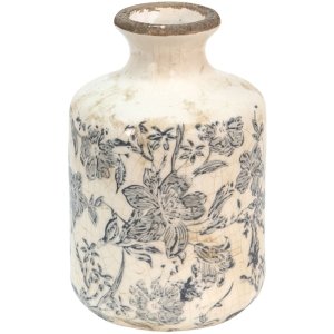 Clayre & Eef 6CE1449S Deko Vase Grau, Beige Ø...