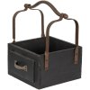 Clayre & Eef 6H1915Z Coș de depozitare negru 24x19x28 cm