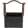 Clayre & Eef 6H1915Z Coș de depozitare negru 24x19x28 cm