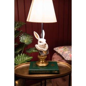 Clayre & Eef 6LMC0056 Lampă de masă Rabbit Beige Ø 22x57 cm