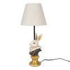 Clayre & Eef 6LMC0056 Lampă de masă Rabbit Beige Ø 22x57 cm