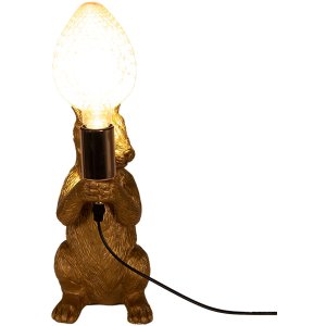 Clayre & Eef 6LMP748 Lampă de masă rabbit gold 13x17x36 cm E27 max 60W