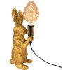 Clayre & Eef 6LMP748 Lampă de masă rabbit gold 13x17x36 cm E27 max 60W