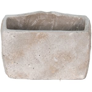 Clayre & Eef 6TE0389S Ghiveci de flori de interior Mouth Grey 21x13x14 cm