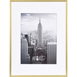 Henzo Alurahmen Manhattan 30x40 cm gold mit Passepartout...