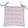 Clayre & Eef LAG29 Pernă pentru scaun 40x40 cm Spumă Violet Alb Lavanda