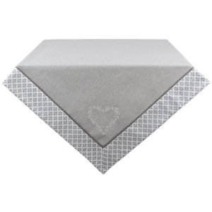 Clayre & Eef LYH15 Tischdecke 150x150 cm Grau...