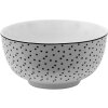 Clayre & Eef SDBO Supa Bowl alb, negru Ø 14 cm