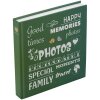 Henzo Album foto Jumbo Wording verde 30x30 cm 100 pagini albe