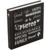 Henzo Album foto Jumbo Wording negru 30x30 cm 100 pagini albe