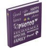 Henzo Album foto Jumbo Wording violet 30x30 cm 100 pagini albe