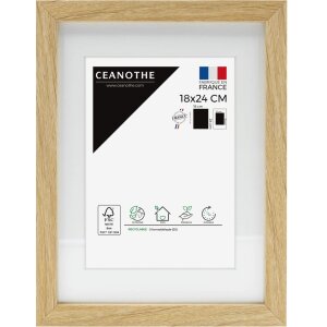 Ceanothe cadru Milan natural 30x40 cm cu passe-partout...