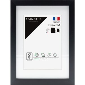 Ceanothe cadru Milano negru 24x30 cm cu passe-partout...