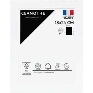 Ceanothe cadru Eternel 40x50 cm alb MDF bloc profil