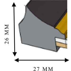 Ceanothe ramă foto Pandore 18x24 cm negru-auriu MDF mulură lățime 2,7 cm