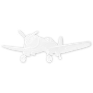 ZEP staniu semn PLANE 50x18x0.4 cm perete decor avion