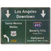 ZEP tin sign ROADS 57,5x43x0,4 cm Los Angeles