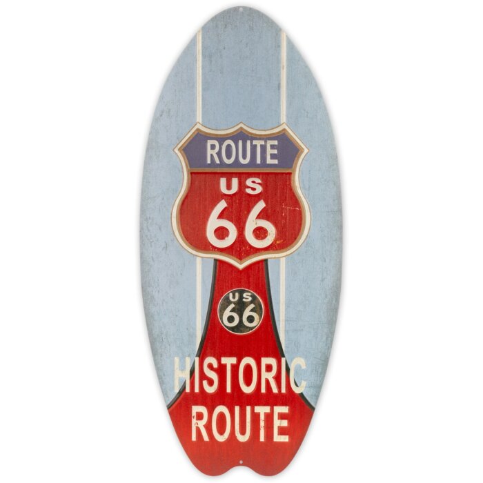 ZEP tin semn SURF 23x53x0.4 cm Surfboard Historic Route