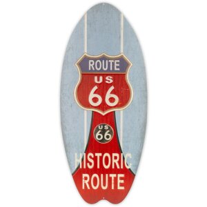 ZEP tin semn SURF 23x53x0.4 cm Surfboard Historic Route