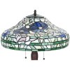 Clayre & Eef 5LL-1207 Lampă de masă Tiffany Ø 46x60 cm E27-max 2x60W Bej - Verde