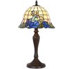 Clayre & Eef 5LL-1211 Lampă de masă Tiffany Ø 29x53 cm E27-max 1x60W Albastru - Bej