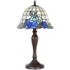 Clayre & Eef 5LL-1211 Lampă de masă Tiffany Ø 29x53 cm E27-max 1x60W Albastru - Bej