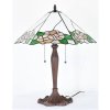 Clayre & Eef 5LL-1213 Lampă de masă Tiffany 44x61x64 cm E27-max 2x60W Alb - Verde