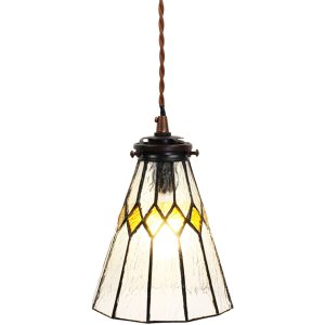 Clayre & Eef 5LL-6194 Lampă suspendată Tiffany Ø 15x115 cm E14-max 1x40W