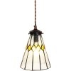 Clayre & Eef 5LL-6194 Lampă suspendată Tiffany Ø 15x115 cm E14-max 1x40W