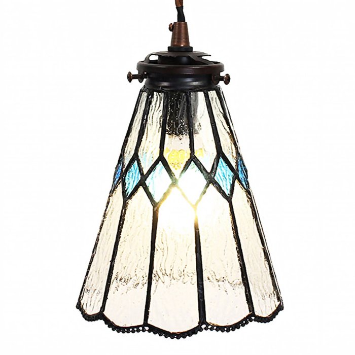 Clayre & Eef 5LL-6195 Lampă suspendată Tiffany Ø 15x115 cm E14-max 1x40W