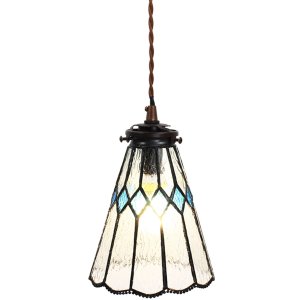 Clayre & Eef 5LL-6195 Lampă suspendată Tiffany Ø 15x115 cm E14-max 1x40W