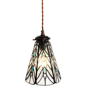 Clayre & Eef 5LL-6197 Lampă suspendată Tiffany Ø 15x115 cm E14-max 1x40W