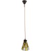 Clayre & Eef 5LL-6199 Lampă suspendată Tiffany Ø 15x115 cm E14-max 1x40W Galben - Maro