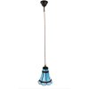 Clayre & Eef 5LL-6202 Lampă suspendată Tiffany Ø 15x115 cm E14-max 1x25W Albastru - Roșu