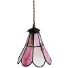 Clayre & Eef 5LL-6217 Lampă suspendată Tiffany 18x15x115 cm E14-max 1x25W Roz