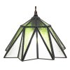 Clayre & Eef 5LL-6222 Lampă suspendată Tiffany Ø 31x107 cm E27-max 1x40W Verde