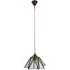 Clayre & Eef 5LL-6222 Lampă suspendată Tiffany Ø 31x107 cm E27-max 1x40W Verde