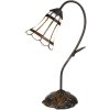 Clayre & Eef 5LL-6250 Lampă de masă Tiffany 30x17x48 cm E14-max 1x25W Brown - Alb