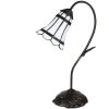 Clayre & Eef 5LL-6250 Lampă de masă Tiffany 30x17x48 cm E14-max 1x25W Brown - Alb