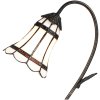 Clayre & Eef 5LL-6250 Lampă de masă Tiffany 30x17x48 cm E14-max 1x25W Brown - Alb