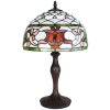 Clayre & Eef 5LL-6276 Lampă de masă Tiffany Ø 30x49 cm E27-max 1x60W Alb - Verde