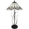 Clayre & Eef 5LL-6283 Lampă de masă Tiffany Ø 39x69 cm E27-max 2x60W Bej