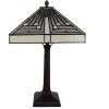 Clayre & Eef 5LL-6286 Lampă de masă Tiffany 31x31x48 cm E27-max 1x60W Bej