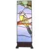 Clayre & Eef 5LL-6294 Lampă de masă Tiffany 18x18x48 cm E14-max 1x40W Albastru