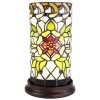 Clayre & Eef 5LL-6298 Lampă de masă Tiffany Ø 15x26 cm E14-max 1x40W Verde - Bej