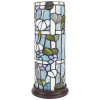 Clayre & Eef 5LL-6301 Lampă de masă Tiffany Ø 15x36 cm E14-max 1x40W Albastru - Roșu