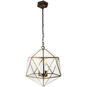 Clayre & Eef 5LL-9345 Lampă suspendată 35x35x140 cm E14-max 3x25W