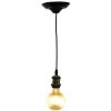 Clayre & Eef 5LL-95GR Lampă suspensie Ø 14x150 cm E27-max 1x60W Verde - Negru