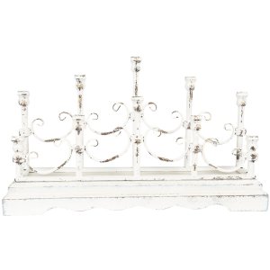 Clayre & Eef 5Y0953 Candelabru 69x18x41 cm Alb