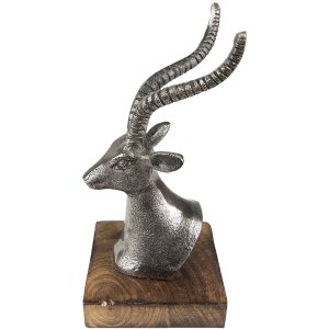 Clayre & Eef 65144 Decorațiune Statuie Cerb 12x11x21...